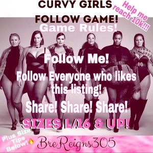 🔥Curvy Girls Follow Game! Follow the blues!💙🔥
